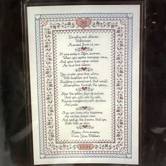 Vintage 1991 Janlynn Counted Cross Stitch Country French Anniversary Sampler Kit - Picture 2 of 5
